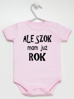 ale szok mam już rok body z krótkim rękawem kolor różowy 226