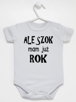 ale szok mam już rok body z krótkim rękawem kolor szary 226