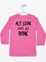 ale szok mam już rok koszulka z długim rękawem kolor ciemny różowy 226 ale szok mam już rok koszulka z długim rękawem kolor ciemny różowy 226
