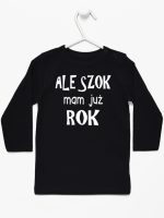 ale szok mam już rok koszulka z długim rękawem kolor czarny 226 ale szok mam już rok koszulka z długim rękawem kolor czarny 226