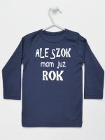 ale szok mam już rok koszulka z długim rękawem kolor granatowy 226 ale szok mam już rok koszulka z długim rękawem kolor granatowy 226