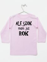 ale szok mam już rok koszulka z długim rękawem kolor różowy 226 ale szok mam już rok koszulka z długim rękawem kolor różowy 226