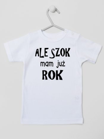 ale szok mam już rok koszulka z krótkim rękawem kolor biały 226