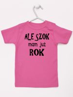 ale szok mam już rok koszulka z krótkim rękawem kolor ciemny różowy 226 ale szok mam już rok koszulka z krótkim rękawem kolor ciemny różowy 226