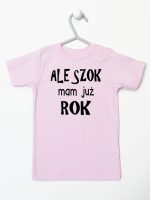 ale szok mam już rok koszulka z krótkim rękawem kolor różowy 226 ale szok mam już rok koszulka z krótkim rękawem kolor różowy 226
