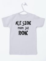 ale szok mam już rok koszulka z krótkim rękawem kolor szary 226 ale szok mam już rok koszulka z krótkim rękawem kolor szary 226