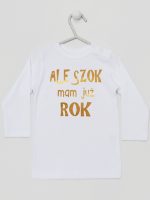 ale szok mam już rok nadruk złoty koszulka z długim rękawem kolor biały 227 ale szok mam już rok nadruk złoty koszulka z długim rękawem kolor biały 227