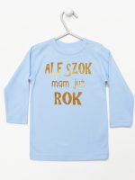 ale szok mam już rok nadruk złoty koszulka z długim rękawem kolor błękitny 227 ale szok mam już rok nadruk złoty koszulka z długim rękawem kolor błękitny 227