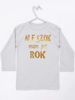 ale szok mam już rok nadruk złoty koszulka z długim rękawem kolor szary 227 ale szok mam już rok nadruk złoty koszulka z długim rękawem kolor szary 227