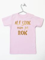 ale szok mam już rok nadruk złoty koszulka z krótkim rękawem kolor różowy 227 ale szok mam już rok nadruk złoty koszulka z krótkim rękawem kolor różowy 227