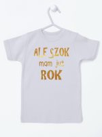 ale szok mam już rok nadruk złoty koszulka z krótkim rękawem kolor szary 227 ale szok mam już rok nadruk złoty koszulka z krótkim rękawem kolor szary 227