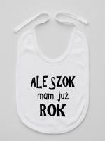 ale szok mam już rok śliniak niemowlęcy kolor biały 226 ale szok mam już rok śliniak niemowlęcy kolor biały 226