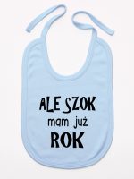 ale szok mam już rok śliniak niemowlęcy kolor błękitny 226 ale szok mam już rok śliniak niemowlęcy kolor błękitny 226