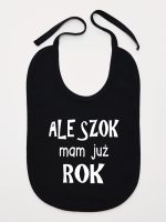 ale szok mam już rok śliniak niemowlęcy kolor czarny 226 ale szok mam już rok śliniak niemowlęcy kolor czarny 226