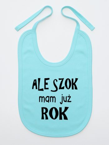 ale szok mam już rok śliniak niemowlęcy kolor miętowy 226