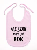 ale szok mam już rok śliniak niemowlęcy kolor różowy 226 ale szok mam już rok śliniak niemowlęcy kolor różowy 226