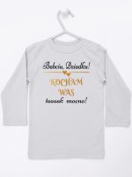 babciu dziadku kocham was tak mocno koszulka z długim rękawem kolor szary 198