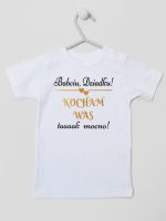 babciu dziadku kocham was tak mocno koszulka z krótkim rękawem kolor biały 198