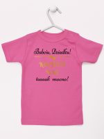 babciu dziadku kocham was tak mocno koszulka z krótkim rękawem kolor ciemny różowy 198