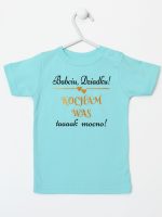 babciu dziadku kocham was tak mocno koszulka z krótkim rękawem kolor miętowy 198