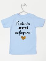 babciu jesteś najlepsza koszulka z krótkim rękawem kolor błękitny 177
