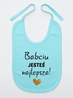 babciu jesteś najlepsza śliniak niemowlęcy kolor miętowy 177