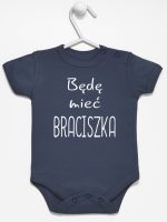 będę mieć braciszka body z krótkim rękawem kolor granatowy 192