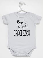 będę mieć braciszka body z krótkim rękawem kolor szary 192