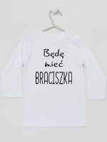 będę mieć braciszka koszulka z długim rękawem kolor biały 192 będę mieć braciszka koszulka z długim rękawem kolor biały 192