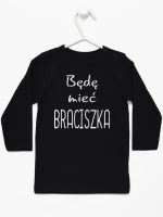 będę mieć braciszka koszulka z długim rękawem kolor czarny 192 będę mieć braciszka koszulka z długim rękawem kolor czarny 192
