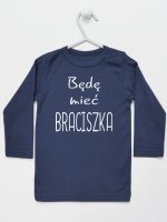 będę mieć braciszka koszulka z długim rękawem kolor granatowy 192 będę mieć braciszka koszulka z długim rękawem kolor granatowy 192
