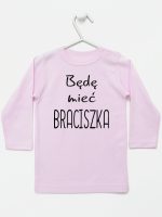 będę mieć braciszka koszulka z długim rękawem kolor różowy 192 będę mieć braciszka koszulka z długim rękawem kolor różowy 192