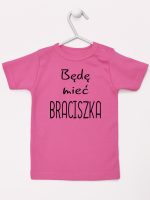 będę mieć braciszka koszulka z krótkim rękawem kolor ciemny różowy 192 będę mieć braciszka koszulka z krótkim rękawem kolor ciemny różowy 192
