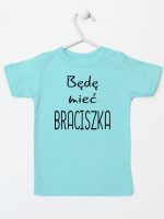 będę mieć braciszka koszulka z krótkim rękawem kolor miętowy 192 będę mieć braciszka koszulka z krótkim rękawem kolor miętowy 192
