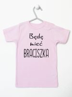 będę mieć braciszka koszulka z krótkim rękawem kolor różowy 192 będę mieć braciszka koszulka z krótkim rękawem kolor różowy 192