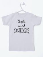 będę mieć siostrzyczkę koszulka z krótkim rękawem kolor szary 193
