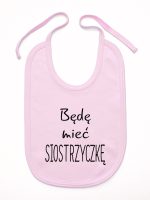 będę mieć siostrzyczkę śliniak niemowlęcy kolor różowy 193