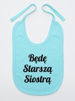 będę starszą siostrą śliniak niemowlęcy kolor miętowy 171 będę starszą siostrą śliniak niemowlęcy kolor miętowy 171