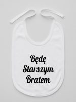 będę starszym bratem śliniak niemowlęcy kolor biały 170