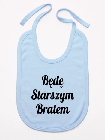 będę starszym bratem śliniak niemowlęcy kolor błękitny 170