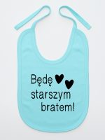 będę starszym bratem śliniak niemowlęcy kolor miętowy 085