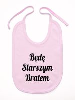 będę starszym bratem śliniak niemowlęcy kolor różowy 170