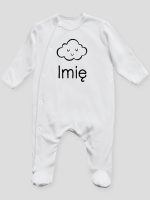 chmurka z imieniem niemowlaka pajacyk śpioszek ze stópkami 106