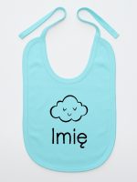 chmurka z imieniem niemowlaka śliniak niemowlęcy kolor miętowy 106