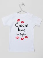 ciocia tu była z całusami koszulka z krótkim rękawem kolor biały 185