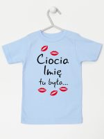 ciocia tu była z całusami koszulka z krótkim rękawem kolor błękitny 185