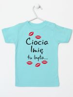 ciocia tu była z całusami koszulka z krótkim rękawem kolor miętowy 185