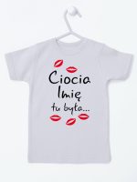 ciocia tu była z całusami koszulka z krótkim rękawem kolor szary 185