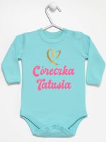 cóerczka tatusia z sercem body z długim rękawem kolor miętowy 245 cóerczka tatusia z sercem body z długim rękawem kolor miętowy 245