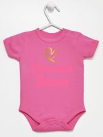 cóerczka tatusia z sercem body z krótkim rękawem kolor ciemny rózowy 245 cóerczka tatusia z sercem body z krótkim rękawem kolor ciemny rózowy 245